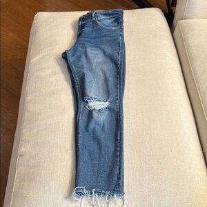 Kut from the Kloth Rachel Fab Ab Mom Jean distressed slim straight denim